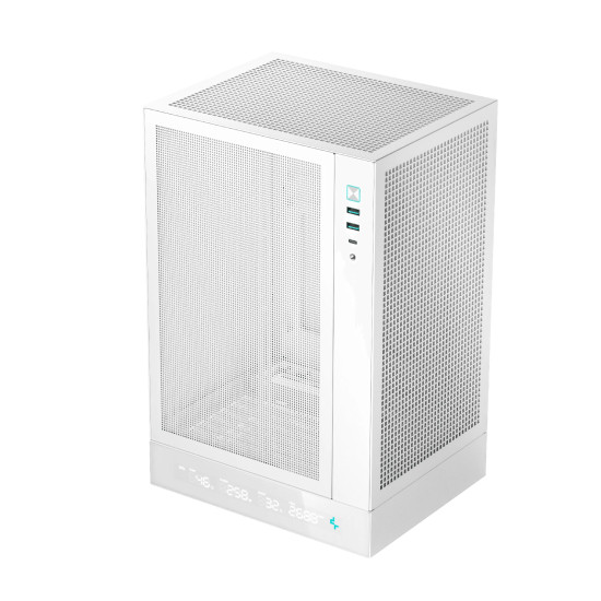 Кутия за компютър DeepCool Case mini-ITX - CH170 DIGITAL White