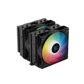 Охладител за процесор DeepCool CPU Cooler AG620 BK - Addressable RGB, Dual-Tower - LGA1700/AM5