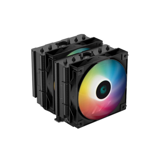 Охладител за процесор DeepCool CPU Cooler AG620 BK - Addressable RGB, Dual-Tower - LGA1700/AM5
