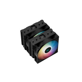 Охладител за процесор DeepCool CPU Cooler AG620 BK - Addressable RGB, Dual-Tower - LGA1700/AM5