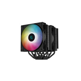 Охладител за процесор DeepCool CPU Cooler AG620 BK - Addressable RGB, Dual-Tower - LGA1700/AM5