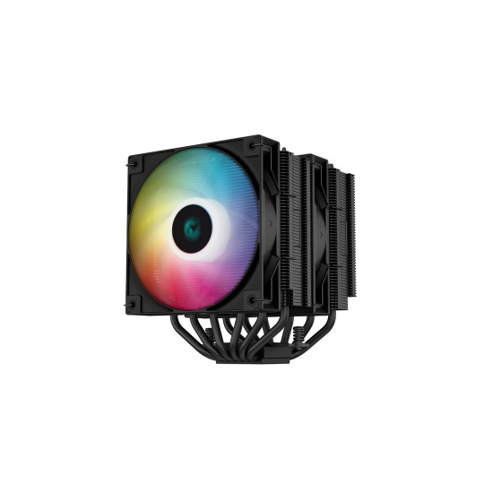 Охладител за процесор DeepCool CPU Cooler AG620 BK - Addressable RGB, Dual-Tower - LGA1700/AM5