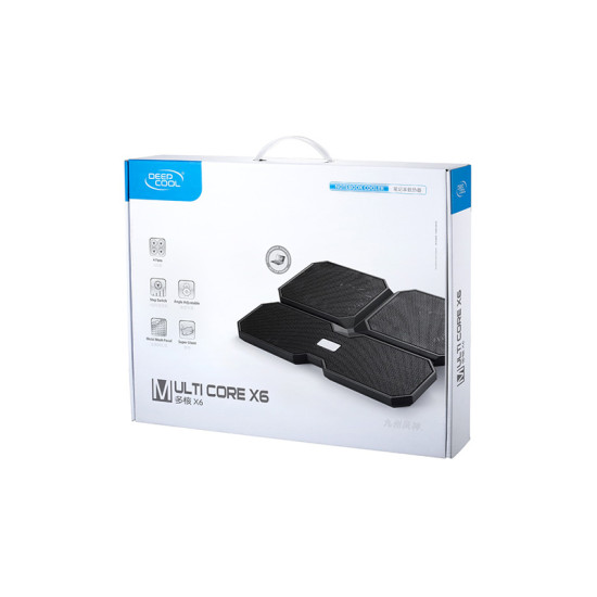 Охладител за лаптоп DeepCool Notebook Cooler MULTI CORE X6 15.6" - Black