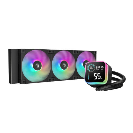 Водно охлаждане DeepCool Water Cooling LQ360 - LCD Screen, A-RGB