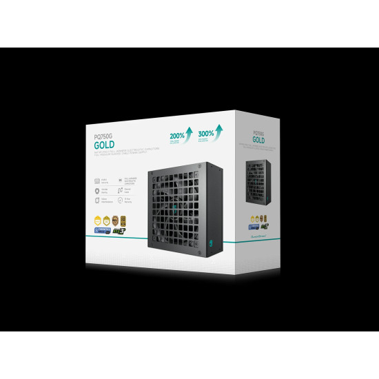 Захранване DeepCool PSU ATX 3.1 750W Gold, Full Modular - PQ750G
