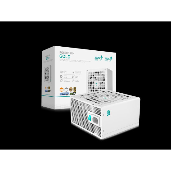 Захранване DeepCool PSU ATX 3.1 850W Gold, Full Modular - PQ850G, White