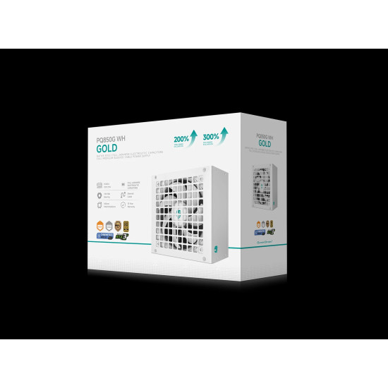 Захранване DeepCool PSU ATX 3.1 850W Gold, Full Modular - PQ850G, White