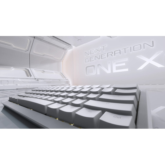 Безжична клавиатура Ducky Professional Gaming Mechanical Keyboard One X Wireless Black - Ducky AI Switches [Linear], Bluetooth, 2.4