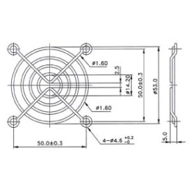 Решетка за вентилатор Evercool Fan Grill Metal - 60mm