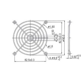 Решетка за вентилатор Evercool Fan Grill Metal - 92mm