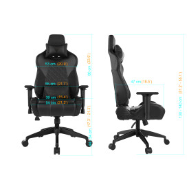 Геймърски стол Gamdias Gaming Chair - ACHILLES E1-L Blue RGB