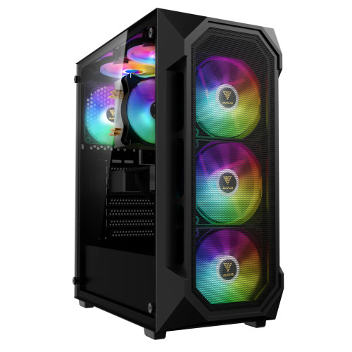 Кутия за компютър Gamdias Case ATX - AURA GC1 Elite - Mesh, RGB, Tempered Glass