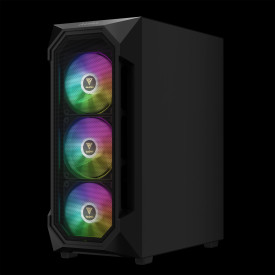 Кутия за компютър Gamdias Case ATX - AURA GC1 Elite - Mesh, RGB, Tempered Glass