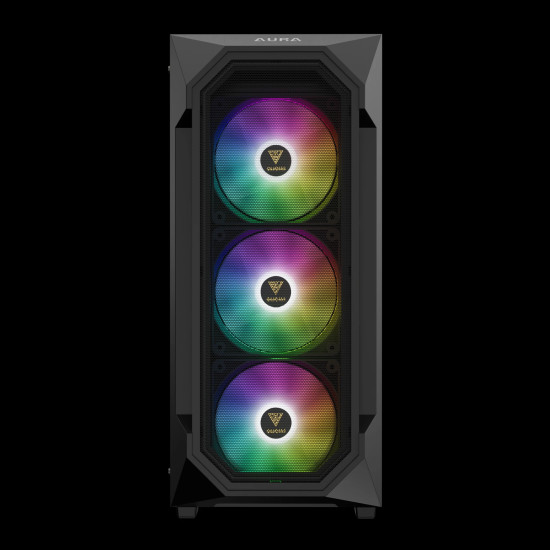 Кутия за компютър Gamdias Case ATX - AURA GC1 Elite - Mesh, RGB, Tempered Glass