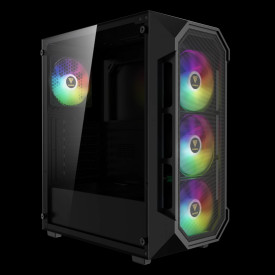 Кутия за компютър Gamdias Case ATX - AURA GC1 Elite - Mesh, RGB, Tempered Glass