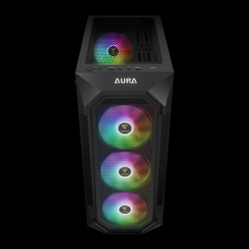 Кутия за компютър Gamdias Case ATX - AURA GC1 Elite - Mesh, RGB, Tempered Glass