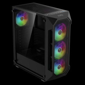 Кутия за компютър Gamdias Case ATX - AURA GC1 Elite - Mesh, RGB, Tempered Glass