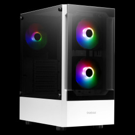 Кутия за компютър Gamdias Case ATX - TALOS E3 White - aRGB, Tempered Glass