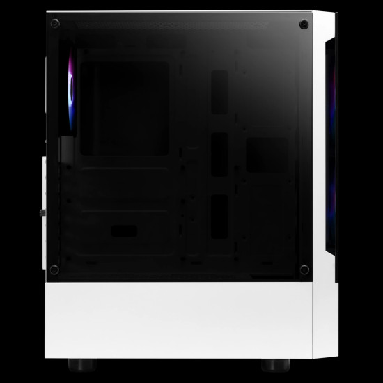Кутия за компютър Gamdias Case ATX - TALOS E3 White - aRGB, Tempered Glass