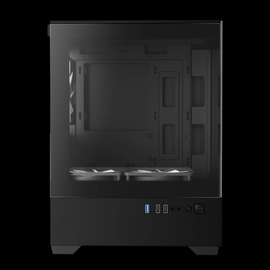 Кутия за компютър Gamdias Case mATX - AURA GC9M - 3 x 120 mm A-RGB, Tempered Glass