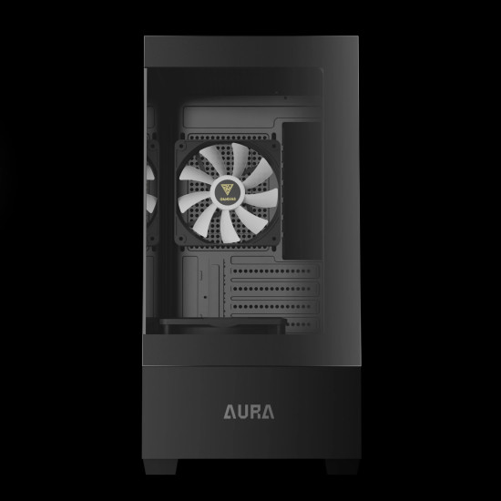 Кутия за компютър Gamdias Case mATX - AURA GC9M - 3 x 120 mm A-RGB, Tempered Glass