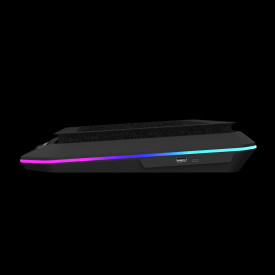 Охладител за лаптоп Gamdias Gaming Notebook Cooler 19.0 инча - AETHER P1 - USB-C/A Hub, RGB, Phone Stand