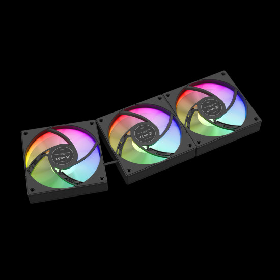 Водно охлаждане Gamdias Water Cooling Chione E4-360 - LCD Screen, A-RGB
