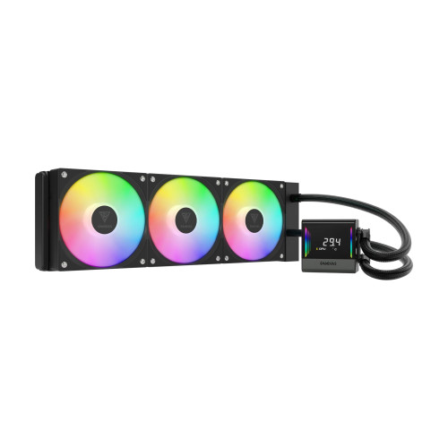Водно охлаждане Gamdias Water Cooling Chione E4-360 - LCD Screen, A-RGB
