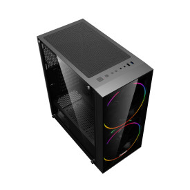 Кутия за компютър Gamemax Case EATX - Black Hole - Addressable RGB