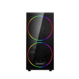 Кутия за компютър Gamemax Case EATX - Black Hole - Addressable RGB