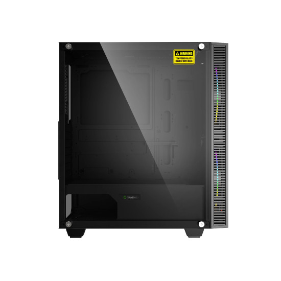 Кутия за компютър Gamemax Case EATX - Black Hole - Addressable RGB