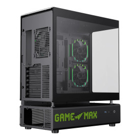 Кутия за компютър Gamemax Case ATX - N90 BG - Addressable RGB, Modular Dual-Chamber