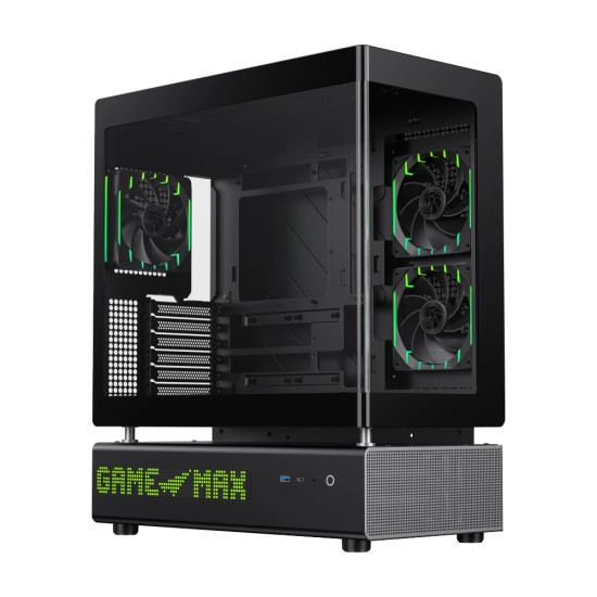 Кутия за компютър Gamemax Case ATX - N90 BG - Addressable RGB, Modular Dual-Chamber