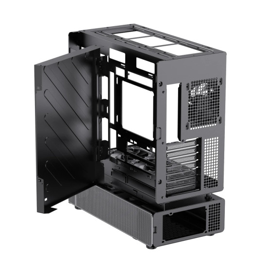 Кутия за компютър Gamemax Case ATX - N90 BG - Addressable RGB, Modular Dual-Chamber