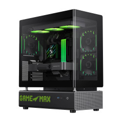 Кутия за компютър Gamemax Case ATX - N90 BG - Addressable RGB, Modular Dual-Chamber