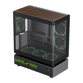 Кутия за компютър Gamemax Case ATX - N90 BG - Addressable RGB, Modular Dual-Chamber