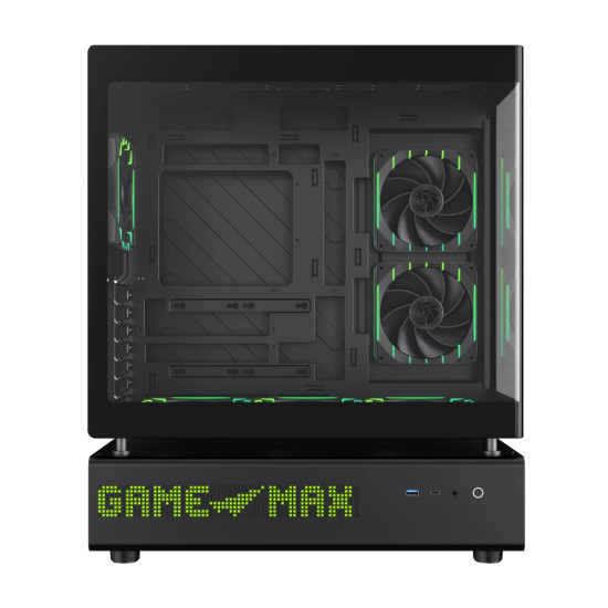 Кутия за компютър Gamemax Case ATX - N90 BG - Addressable RGB, Modular Dual-Chamber