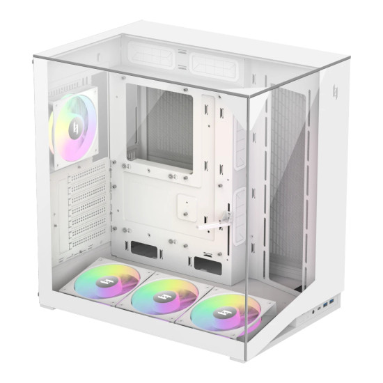 Кутия за компютър Gamemax Case ATX - NEX C56 VC WH