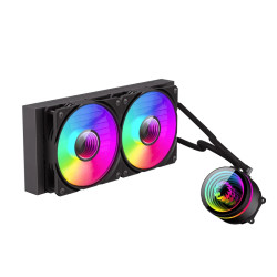 Водно охлаждане GameMax IceBurg 240 Digital, 240 mm, ARGB, 245W TDP, Black