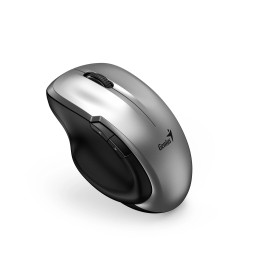 Безжина мишка Genius Mouse Wireless Silent - Ergo 8200S Silver - Silent, 2.4GHz, USB-C receiver