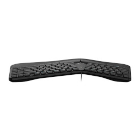 Клавиатура Genius Ergo KB-700, Ergonomic, USB, Split Wave Design, With Palm Rest, Black