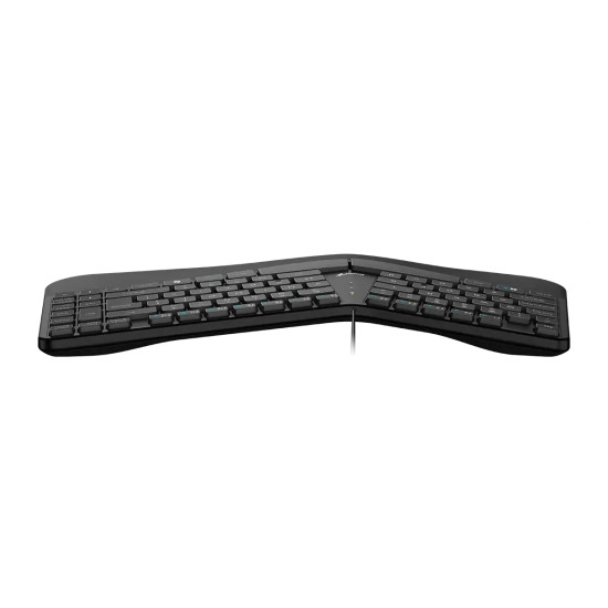 Клавиатура Genius Ergo KB-700, Ergonomic, USB, Split Wave Design, With Palm Rest, Black