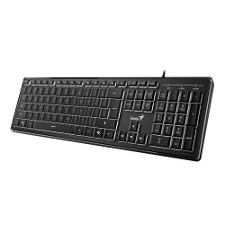 Клавиатура Genius Keyboard SlimStar 820 Black - AI, Illuminated, Slim, BG, USB