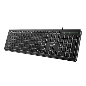Клавиатура Genius Keyboard SlimStar 820 Black - AI, Illuminated, Slim, BG, USB