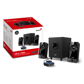 Тонколони Genius Speakers 2.1 - SW-2.1 300X - 10W RMS, Black