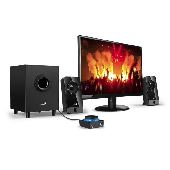 Тонколони Genius Speakers 2.1 - SW-2.1 300X - 10W RMS, Black