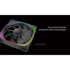Вентилатор Geometric Future Squama 2503R, REVERSE Fan, 120mm, ARGB, White