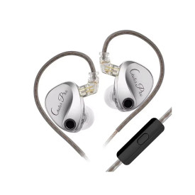 Слушалки KZ Hi-Fi In-Ear-Monitors - Castor Pro Silver Mic - Harman Edition