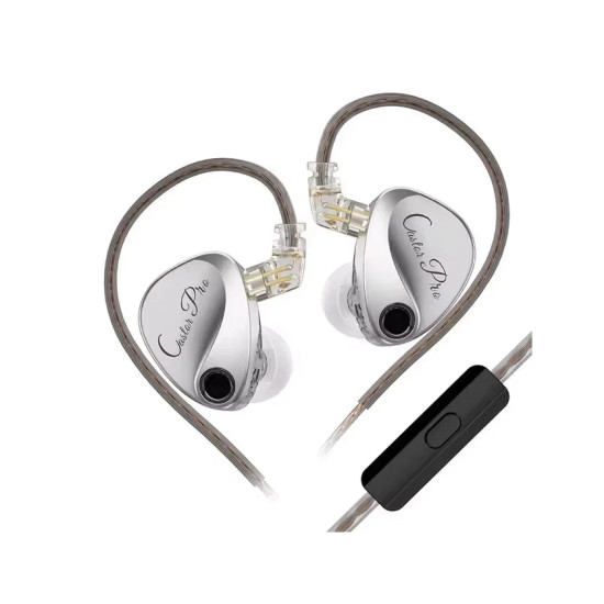 Слушалки KZ Hi-Fi In-Ear-Monitors - Castor Pro Silver Mic - Harman Edition