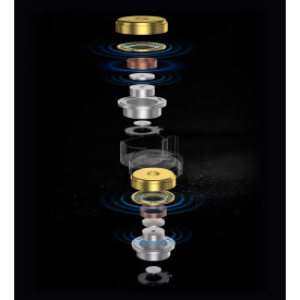 Слушалки KZ Hi-Fi In-Ear-Monitors - Castor Pro Silver Mic - Harman Edition
